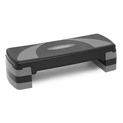 Степ-платформа 3-ступенева Cornix 78 х 29 х 10-20 см XR-0184 Black/Grey Poland, фото 1