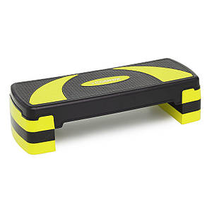 Степ-платформа 3-ступенева Cornix 78 х 29 х 10-20 см XR-0187 Black/Yellow Poland
