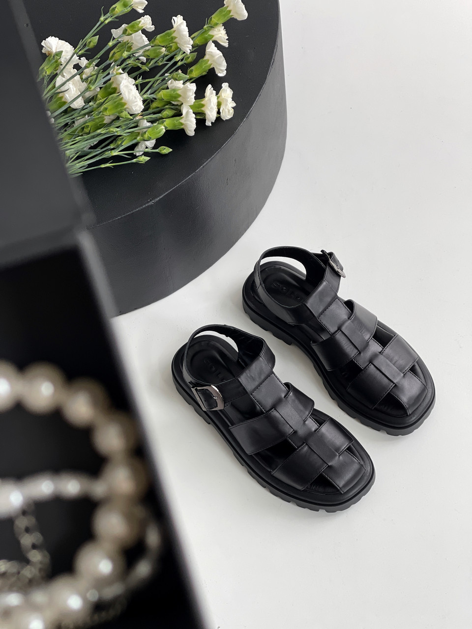 Босоніжки із натуральної шкіри, фото 1