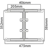 Кронштейн настінний для ЖК LED телевізора 40"-85" P65, фото 9