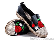 Еспадрильї жіночі "Diana" №370 black АКЦИЯ 2 ПАРЫ: 38;40