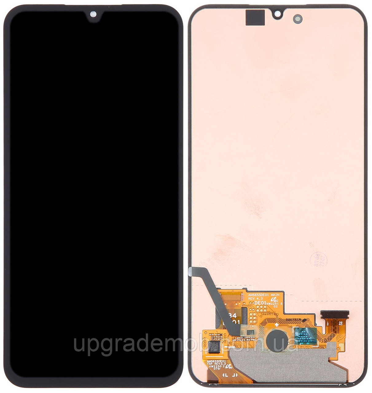 Дисплей модуль тачскрин Samsung A346 Galaxy A34 чорний Amoled оригінал переклеєне скло