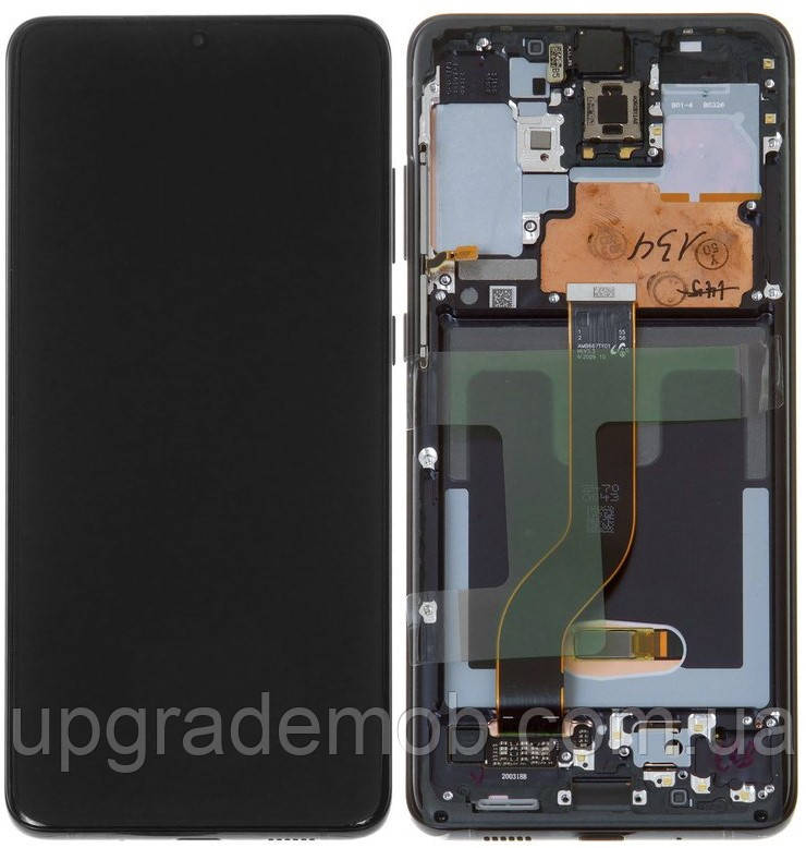 Дисплей модуль тачскрин Samsung G985 Galaxy S20+/G986 чорний OLED з рамкою Cosmic Black