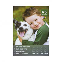 Від 2 шт. Фотопапір А5 пл. 160 г/м2, 100 аркушів, глянсовий гурт  купит оптом