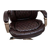 Крісло офісне Преміо Richman шкіряне коричневе для керівника, фото 9
