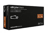 Черные нитриловые перчатки Nitrylex, размер XL