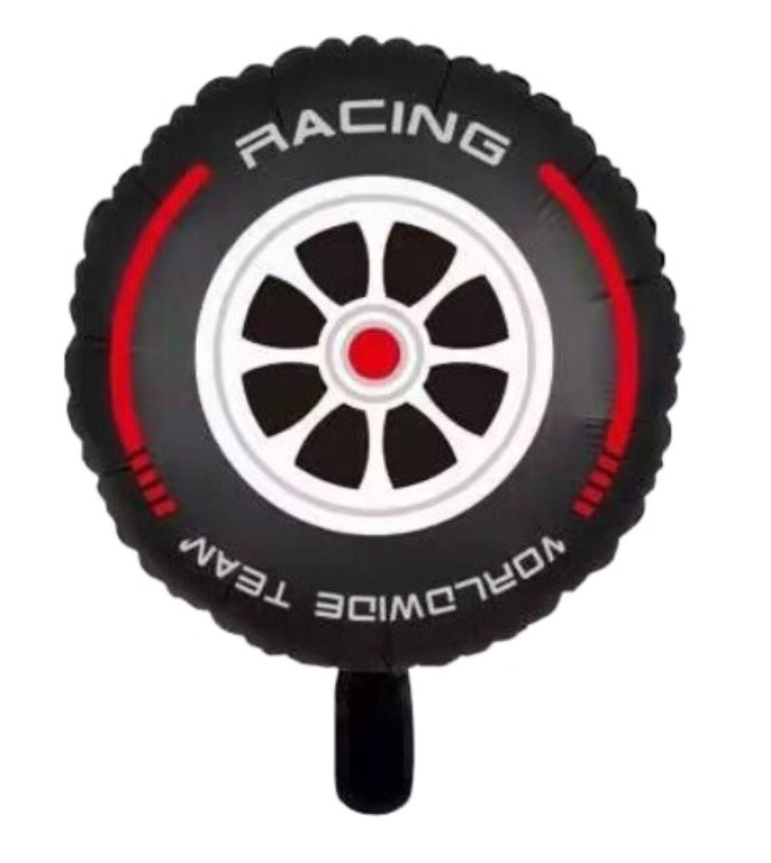 China 18" 45 см Круг колесо з червоною кулею повітряний фольгований, фото 1