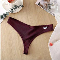 Трусики - стрінги в рубчик, FINETOO, оптом і в роздріб M,L,XL (б-т)