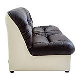 Офісний диван м'який Vizit 1650х870х850 комбі чорний + білий, фото 3