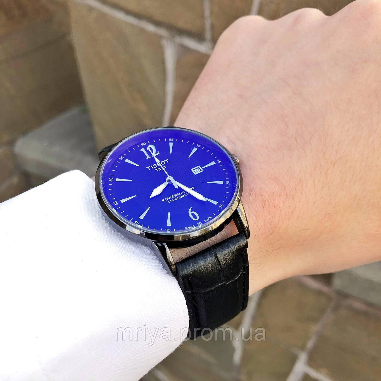 Чоловічий кварцовий наручний годинник Tissot на ремінці/Тиссот