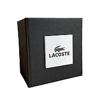 Подарункова упаковка - коробка для годинників, LaCoste (Лакост) Чорний з білим ( код: IBW108-13 )