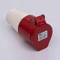 Силова розетка 3Р+РЕ 32А, ССІ-224 TAKEL, для 380 В (503226) ТАКЕЛ, переносна