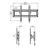 Кронштейн настінний для ЖК LED телевізора 50"-90" DF80-T, фото 7