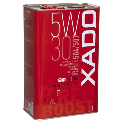 Синтетична олива XADO Atomic Oil 5W-30 504/507 RED BOOST - 4л.