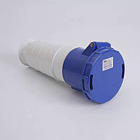 Силова розетка 2Р+РE 63А, ССІ-233 TAKEL, для 220 В (503238) ТАКЕЛ, переносна