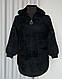 Жіноча куртка альпака на блискавці з капюшоном та накладеними кишенями 50/52 р, фото 6