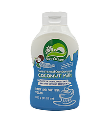 Кокосове згущене молоко веганське в пластиковій пляшечці Nature's Charm Sweetened Condensed Coconut Milk 320 г