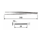 Пінцет хірургічний атравматичний De Bakey 24 см, J-27-610, фото 2