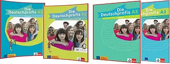 Die Deutschprofis A2 Kursbuch + Übunsbuch + Testheft  + Worterheft (Підручник + робочий зошит + тести + словник)