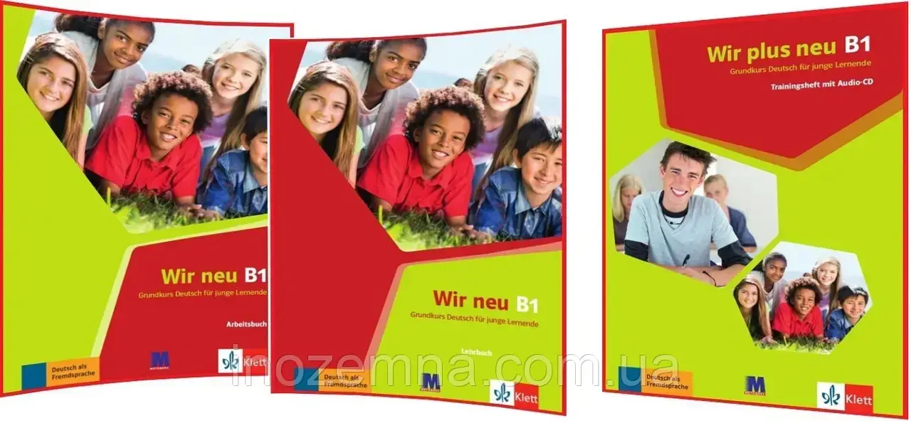WIR neu B1 Lehrbuch + Arbeitsbuch + Trainingsheft (Підручник + робочий зошит + тести)