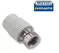 Муфти з накидною гайкою і металевою вставкою wavin ekoplastik