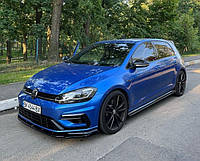 Сплиттер VW Golf 7.5 R / R-Line тюнинг юбка обвес губа переднего бампера (V1)