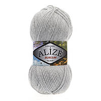Alize Burcum Klasik 208 світло-сірий меланж (пряжа алізе буркум класік)