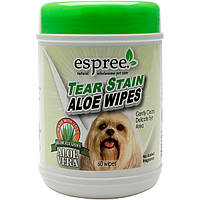 Espree Aloe Tear Stain Wipes салфетки для собак 60шт e01278 (0748406012783)