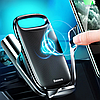 Автомобільний тримач із зарядкою безпровідний для телефону сенсорний на дефлектор автотримач Baseus 15W, фото 10