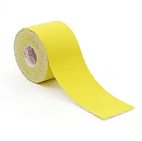 Тейп Кинезио 5 см, кинезиологическая лента Kinesiology Tape желтый