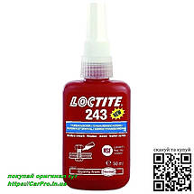 Фіксатор різі Loctite 243 Henkel середньої міцності, синій 50 мл., фото 5