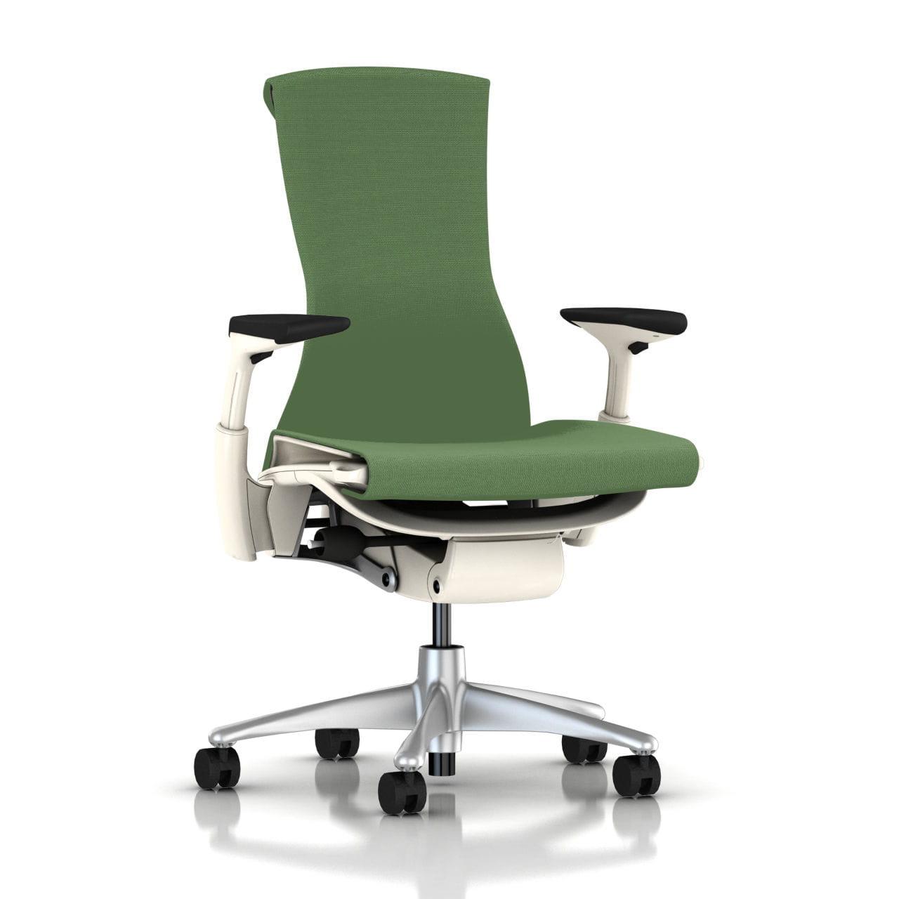 Ергономічне офісне крісло повністю регульоване з високою спинкою EmBody Herman Miller Зелений