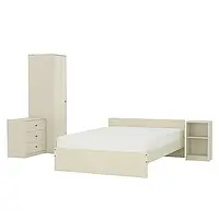 IKEA GURSKEN (794.171.47), комплект мебели для спальни 4 шт., светло-бежевый