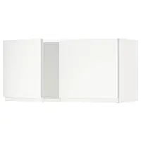 IKEA METOD (394.687.80), навесной шкаф/2 дверцы, белый / Воксторп матовый белый