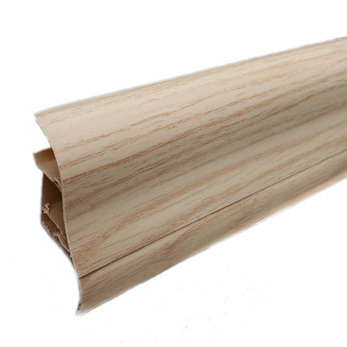 Плинтус пластиковый с кабель каналом ТЕКО Люкс 0083 Сосна Беленая ...