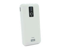 Powerbank TX-108 10000mAh, кабеля USB: Micro, Lighting, Type-C, White/Black Внешний аккумулятор