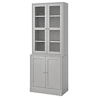 IKEA HAVSTA(892.659.78), сочетание со стеклянными дверцами, серый