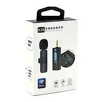 Беспроводной петличный двойной микрофон с разъемом Jack 3.5 для телефона и камеры, микрофон для блогера