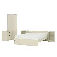 IKEA GURSKEN(394.170.12), комплект мебели для спальни 5 шт., светло-бежевый