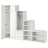 IKEA PLATSA(594.221.97), шкаф 5 дверей + 3 ящика, белый / Фоннес белый