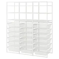 IKEA JONAXEL(192.976.85), комбинация открытых шкафов, белый