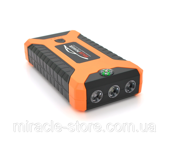 Пусковий прилад для акумулятора автомобіля JUMP STARTER JX27, Power Bank 9980mAh, Box