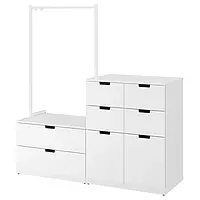 IKEA NORDLI(692.953.49), комод, 8 ящиков, белый