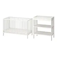 IKEA GULLIVER(195.061.13), Комплект дитячих меблів з 2 предметів, білий