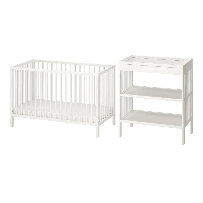 IKEA GULLIVER(195.061.13), Комплект дитячих меблів з 2 предметів, білий