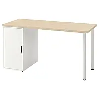 IKEA MITTCIRKEL / ALEX(895.217.18), рабочий стол, яркий эффект сосны/белый