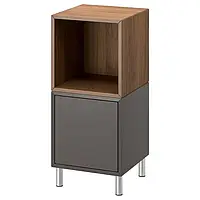 IKEA EKET(394.903.33), комбинация шкафов с ножками, темно-серый/орех