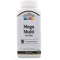 Витаминно-минеральный комплекс 21st Century Mega Multi for Men 90 Tabs DR, код: 7545975