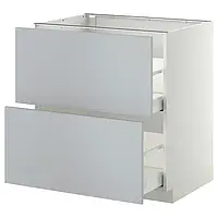 IKEA METOD / MAXIMERA(699.163.77), sz stj 2fr / 2in szu, белый / серый Веддинге