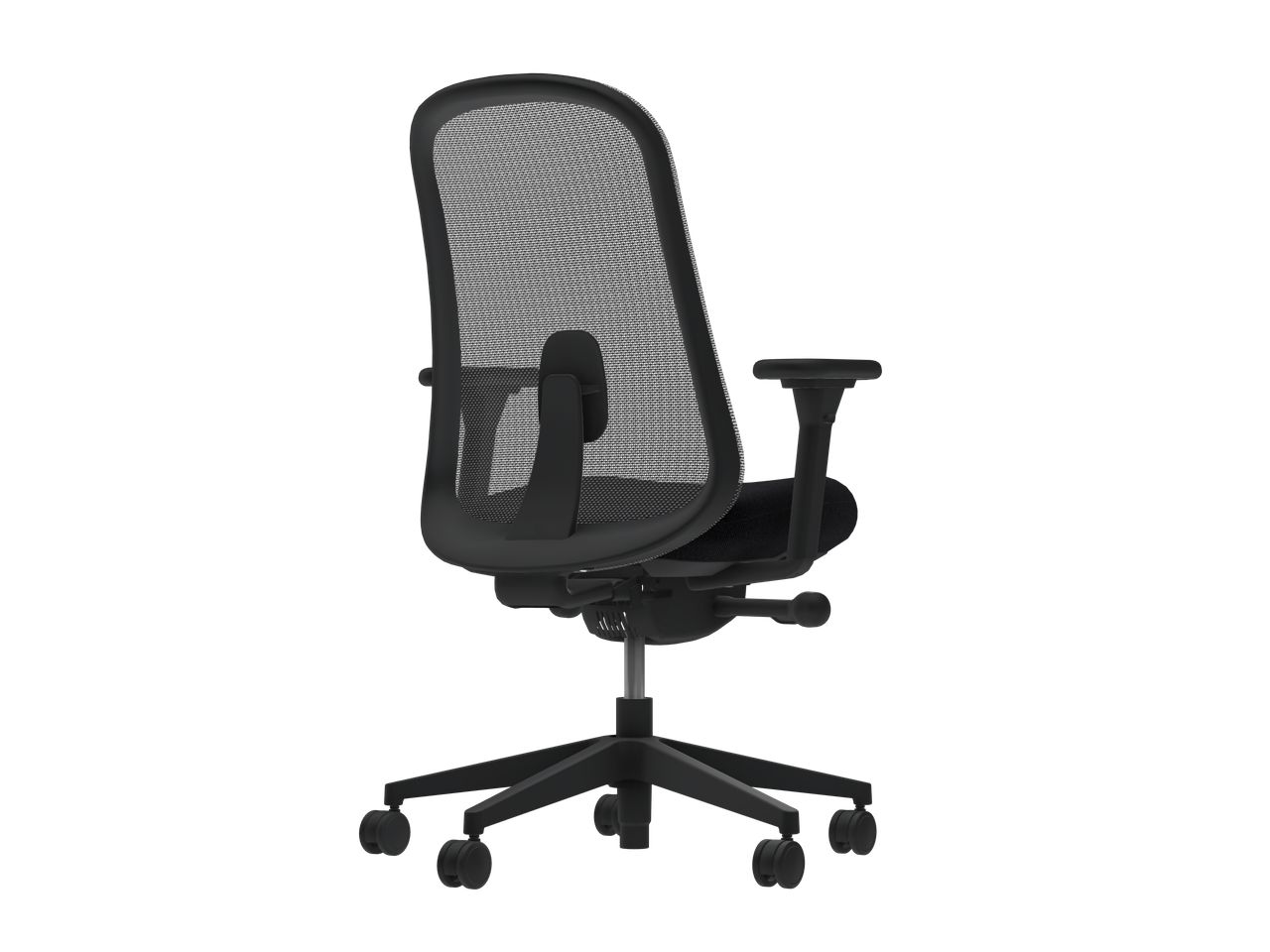 Ергономічне офісне крісло з профільованим сидінням Lino Mineral Frame and Base Phoenix Blizzard Чорний